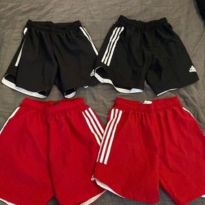 4 Pair Small Adidas Soccer Shorts